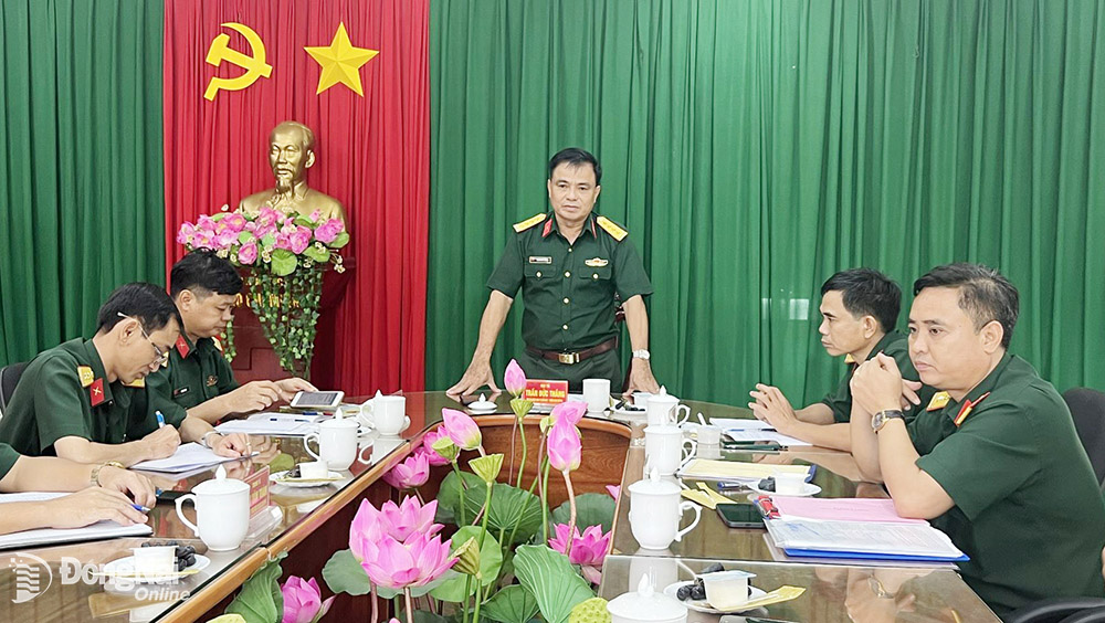 Đại tá Trần Đức Thắng kết luận buổi kiểm tra
