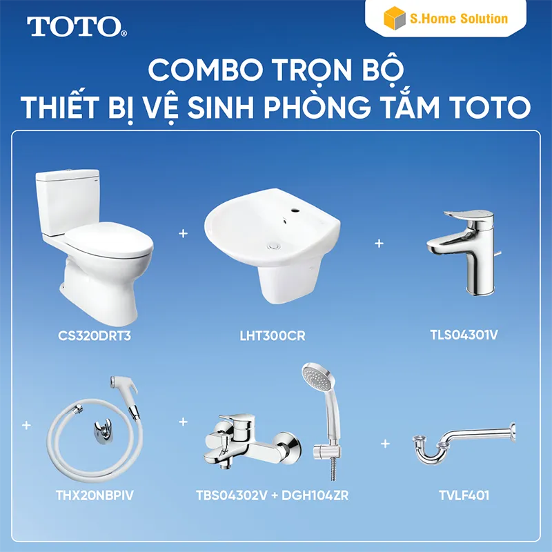 Combo thiết bị vệ sinh TOTO tại S.Home Solution.