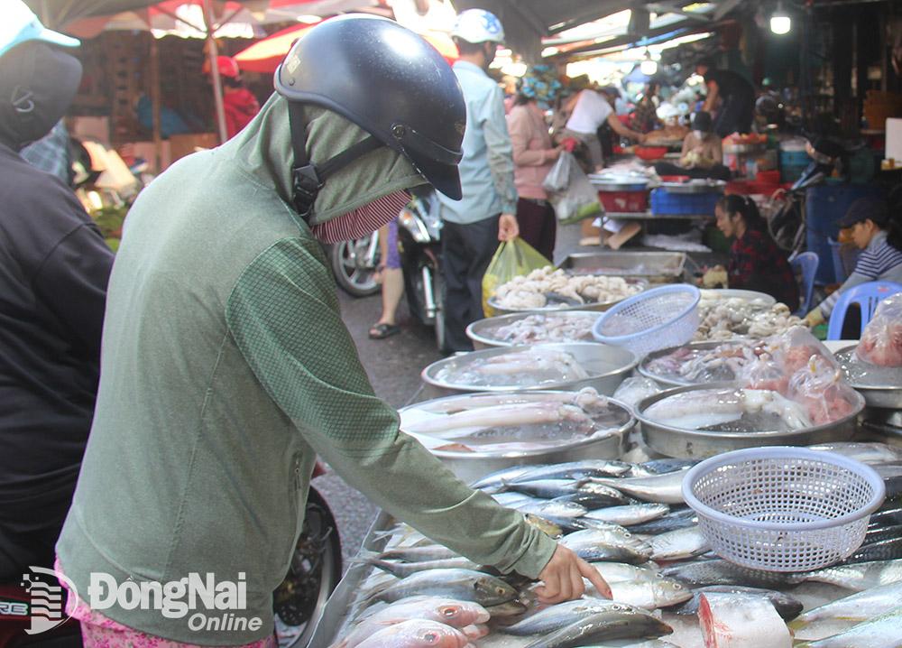 Giá một số loại thủy, hải sản biến động nhẹ tại một số chợ trên địa bàn tỉnh trong tuần qua. Ảnh: Hải Hà