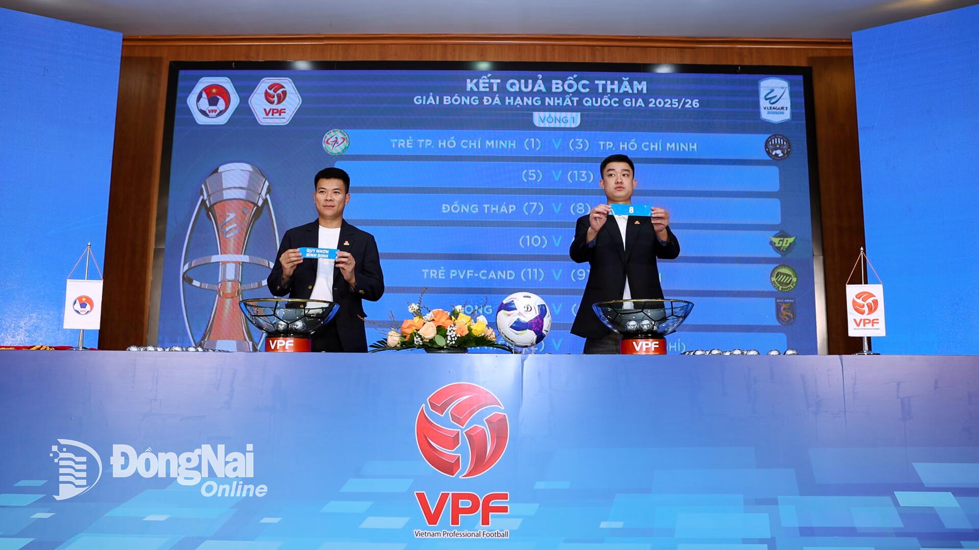 Draw conducted for the 2025-2026 National First Division Football schedule. Photo: VPF

