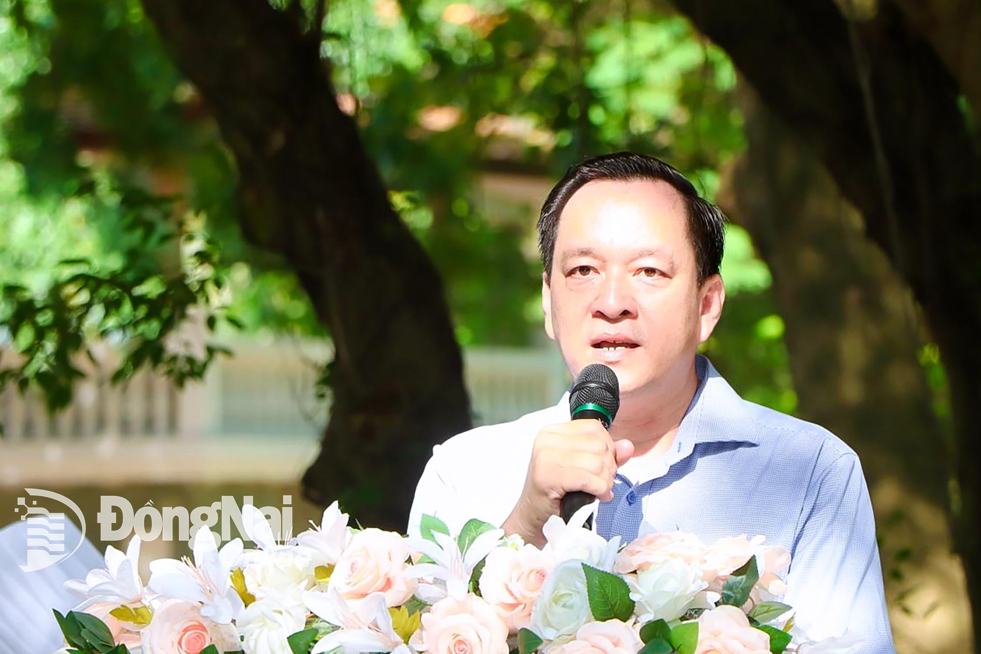Deputy Director of DoCST Vu Xuan Truong delivers the opening speech. Photo: Ngoc Lien