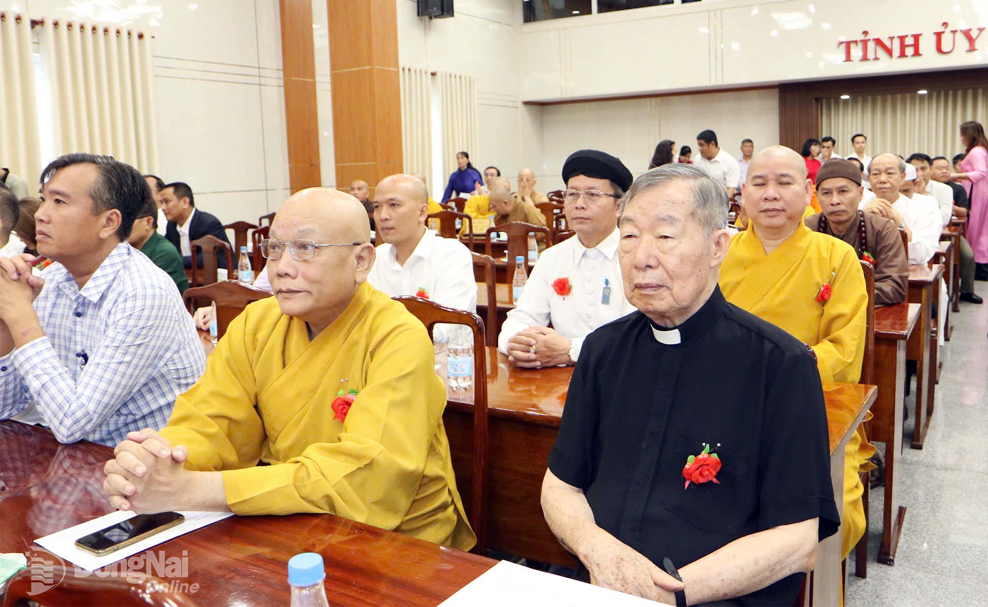 Religious delegates of Dong Nai attend the gathering. Photo: Van Truyen