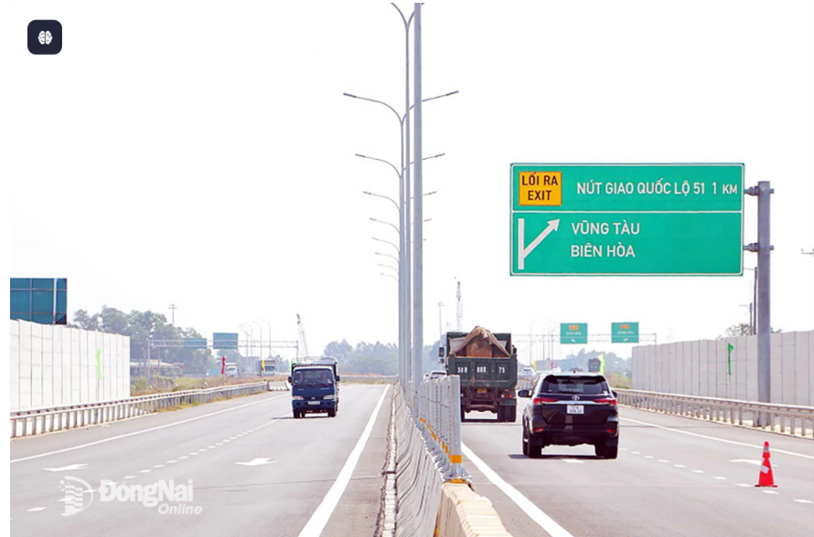 The sections of the Ben Luc - Long Thanh expressway that have been put into operation will officially collect tolls from August 10, 2025. Photo: Archive

