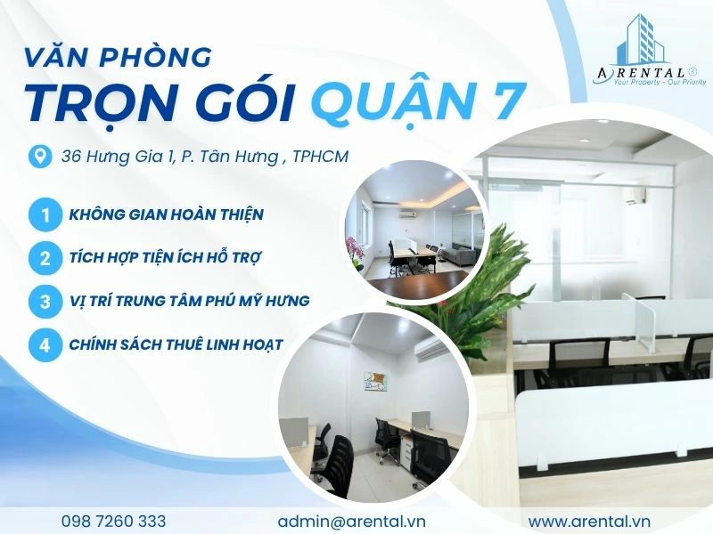 Văn phòng trọn gói Quận 7 (cũ) giúp doanh nghiệp tiết kiệm chi phí đầu tư ban đầu. 