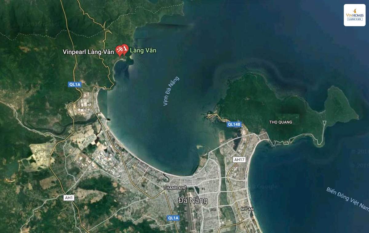 Vị trí độc tôn tựa sơn hướng hải của dự án Vinhome Làng Vân.