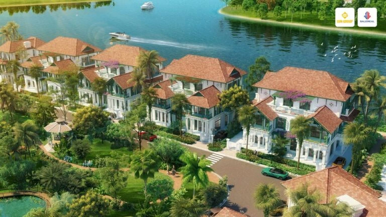 Phối cảnh biệt thự song lập Sunneva Đà Nẵng.