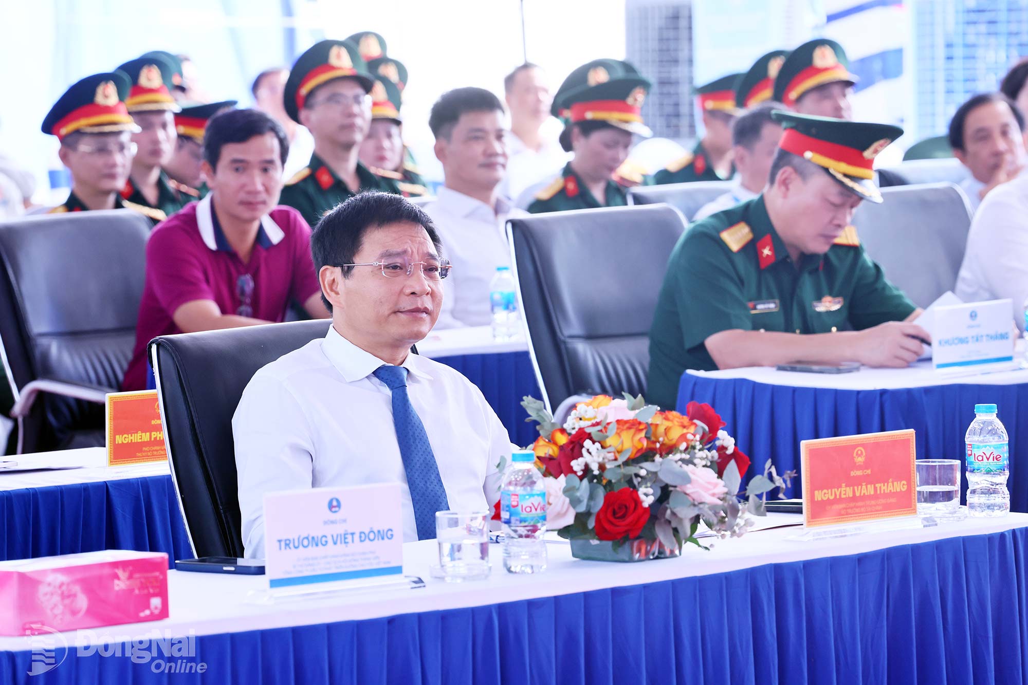 Nguyen Van Thang, Member of the Party Central Committee and Minister of Finance, attends the groundbreaking ceremony. Photo: Cong Nghia