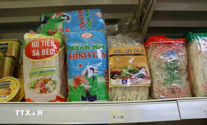 Các loại bún khô, phở khô của Việt Nam ngày càng được ưa chuộng. (Ảnh: Hương Giang/TTXVN)
