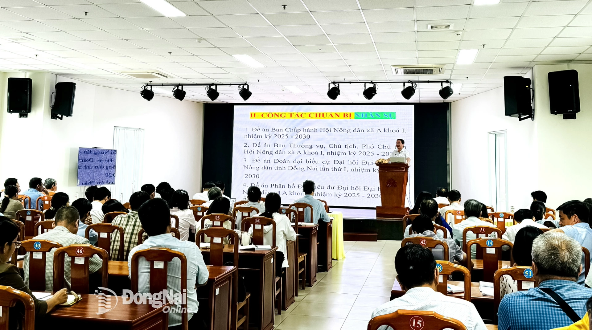 Hội Nông dân tỉnh Đồng Nai tổ chức chương trình tập huấn, hướng dẫn công tác chuẩn bị tổ chức Đại hội Hội Nông dân các xã, phường, nhiệm kỳ 2025-2030 và nghiệp vụ công tác Hội tại cơ sở 1 (tỉnh Đồng Nai cũ). Ảnh: B.Nguyên