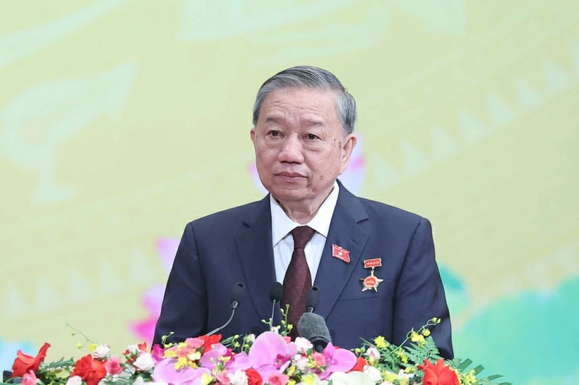 Tổng Bí thư Tô Lâm phát biểu