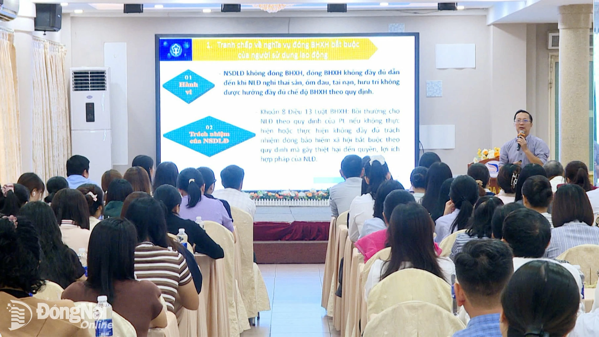 Quang cảnh hội nghị tập huấn. Ảnh: N.Hòa