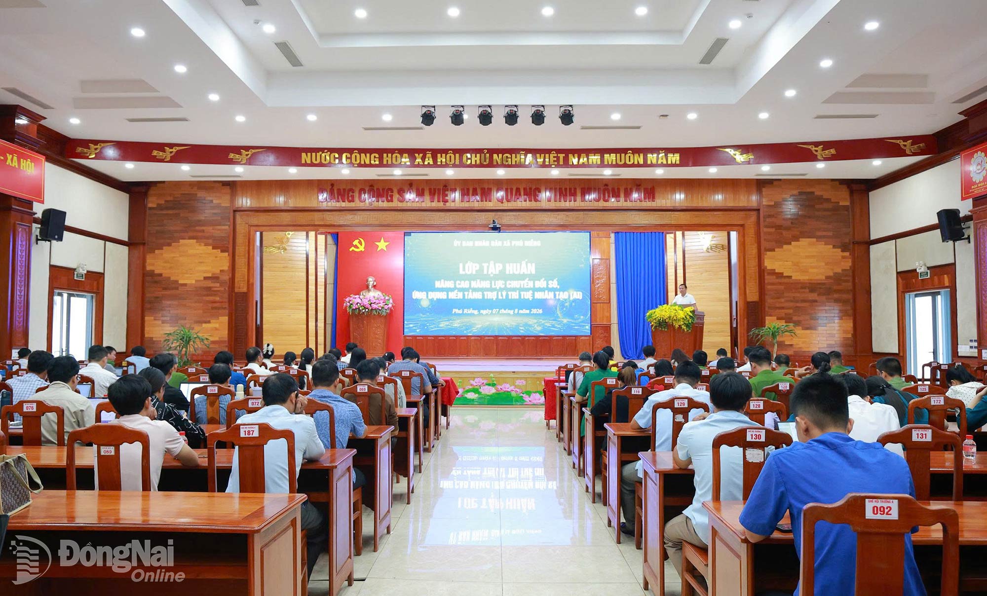 Quang cảnh lớp tập huấn. Ảnh: Vũ Nguyện