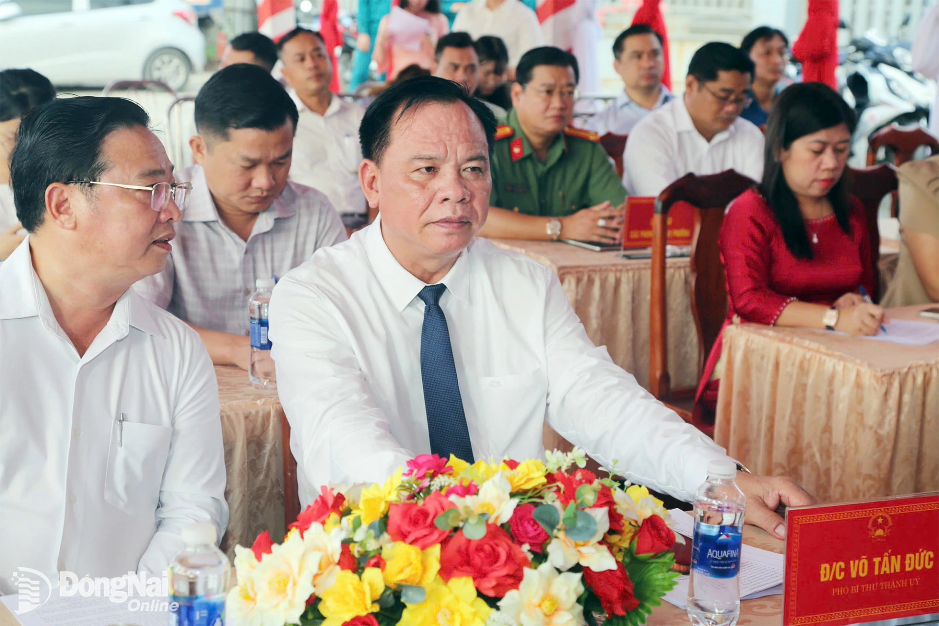 Deputy Secretary of the City Party Committee Vo Tan Duc attends the ceremony. Photo: Pham Tung

