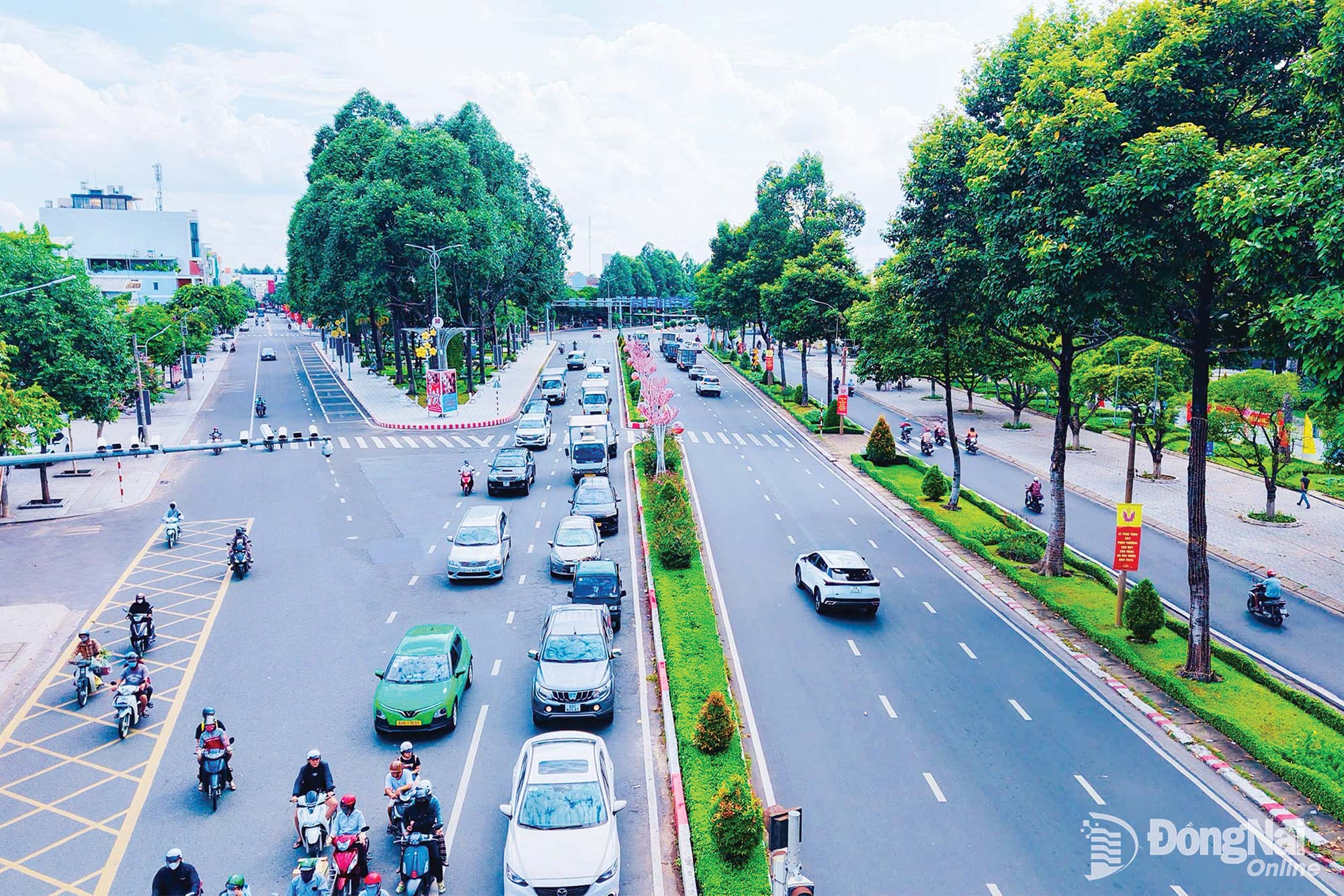 Phường Trấn Biên nỗ lực chỉnh trang đô thị xanh - sạch - đẹp. Ảnh: Công Nghĩa