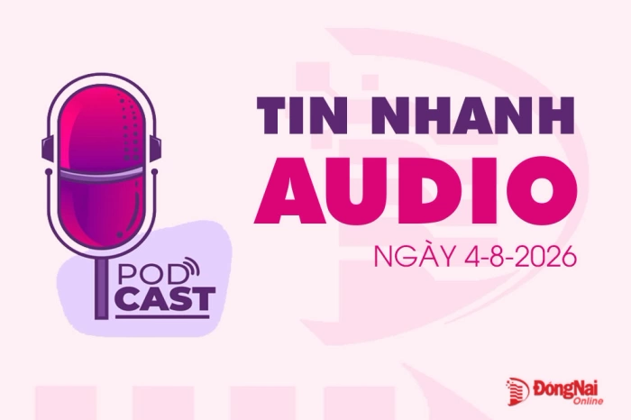 Tin nhanh audio 4-8: Thực hiện quyết liệt các giải pháp để đạt mục tiêu tăng trưởng và thu ngân sách năm 2026; Phường Tam Hiệp bàn giao mặt bằng 3 dự án trọng điểm…