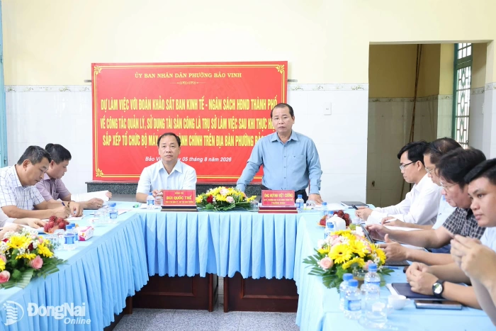 Giám sát việc quản lý, sử dụng tài sản công tại phường Bảo Vinh và xã Thống Nhất