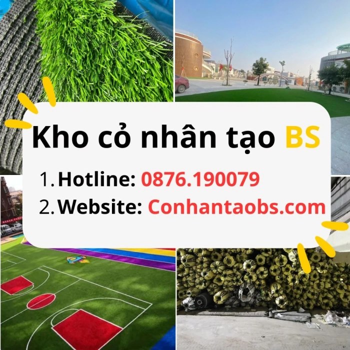 Cỏ nhân tạo TPHCM: Bảng giá và 4 tổng kho sỉ, lẻ