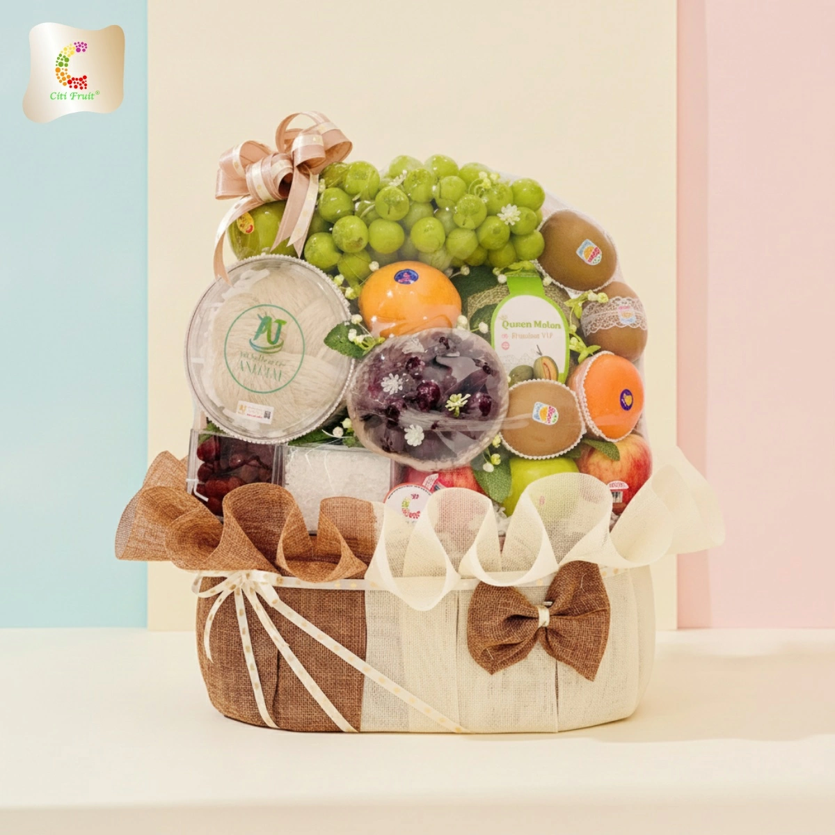 Giỏ trái cây kết hợp tổ yến - Citi Fruit.