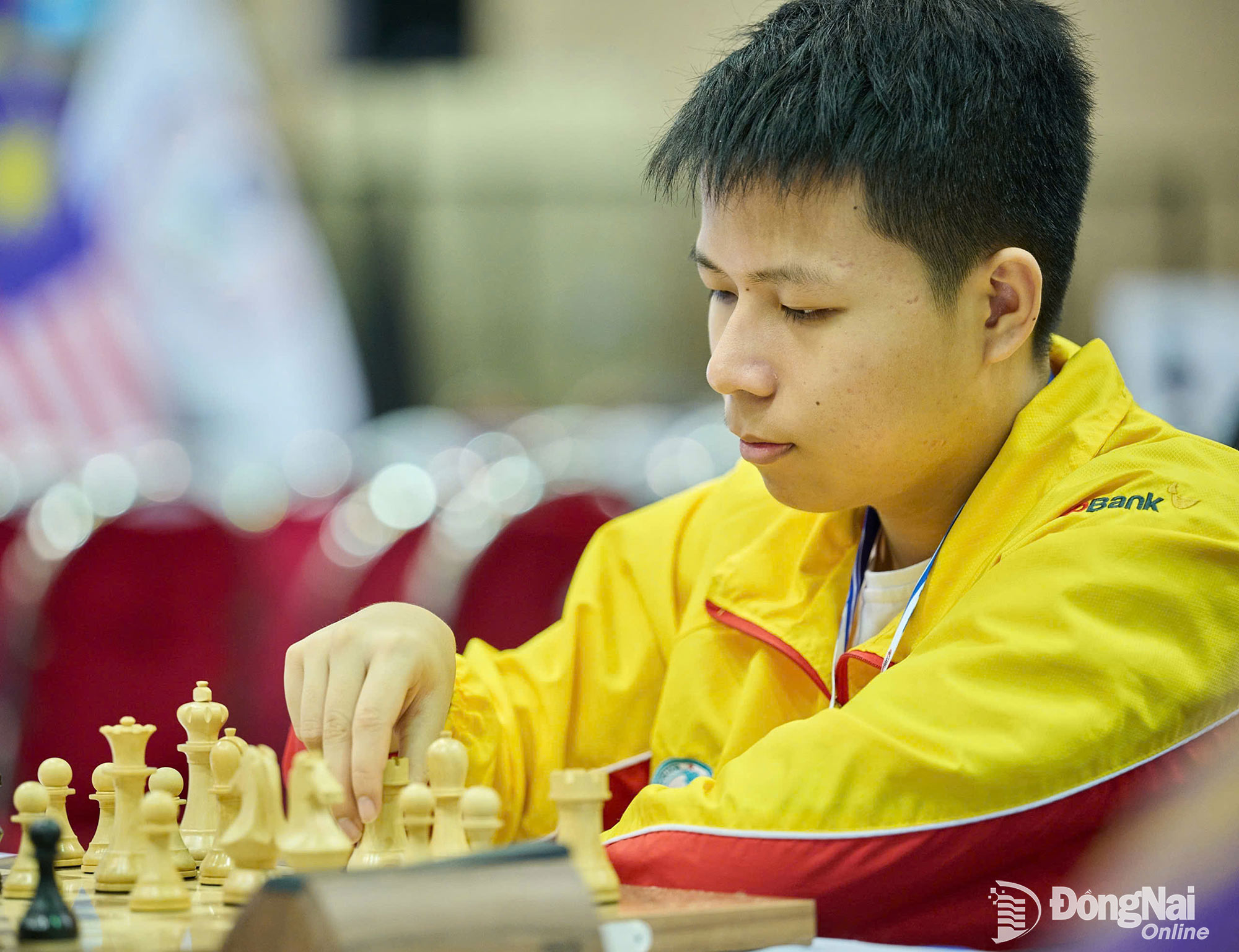Tran Ngoc Minh Duy competes at the tournament.

