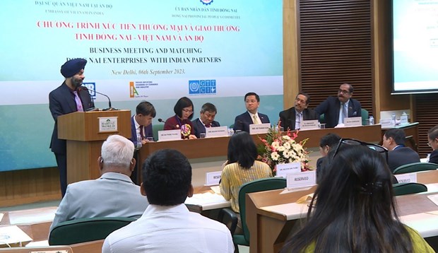 The trade promotion and business matching event between Dong Nai and India in New Delhi on September 6. 
