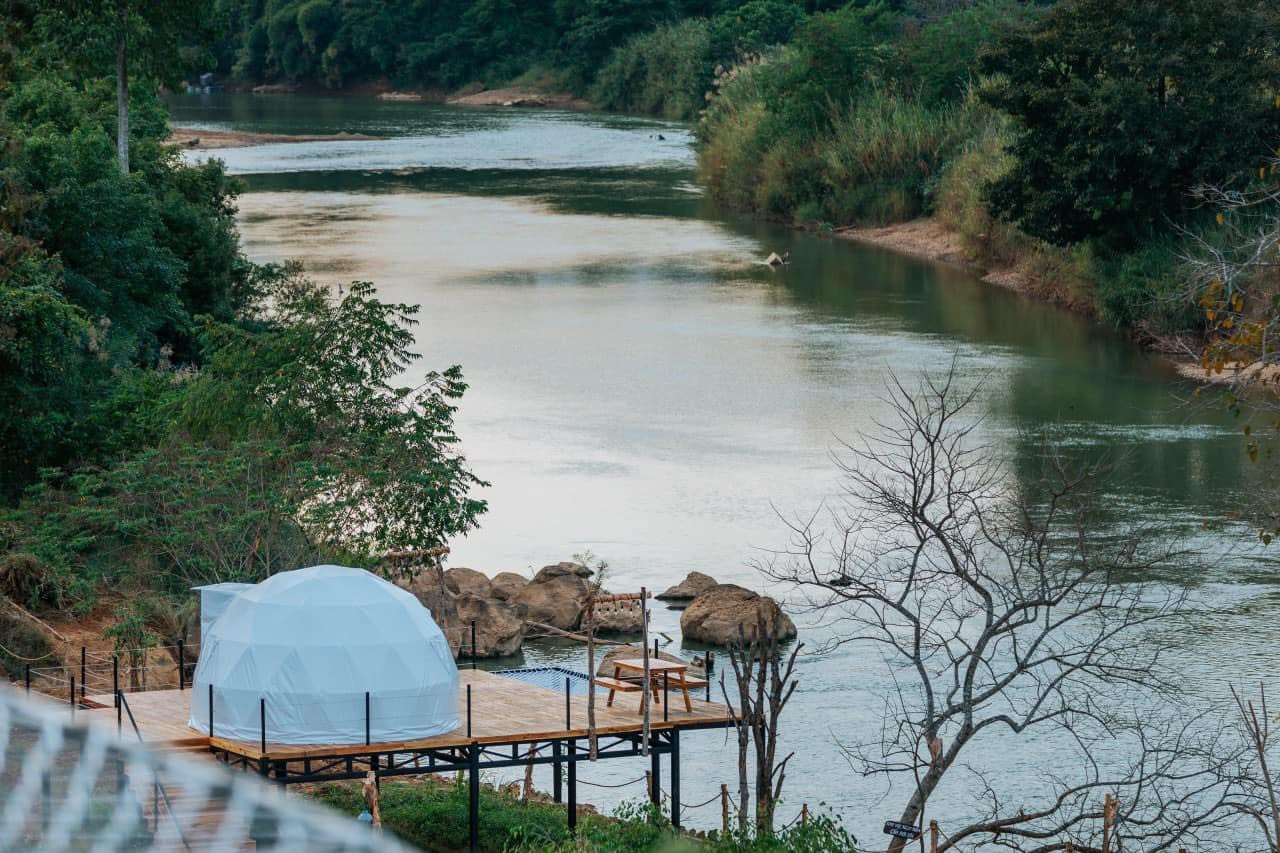 Mô hình lều cắm trại cao cấp với view sông, rừng tự nhiên tại Orchard Home Resort Nam Cát Tiên