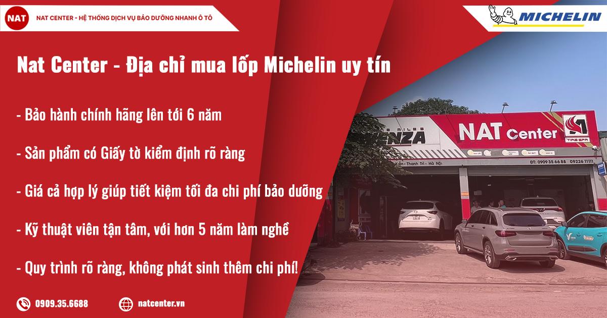 Lý do khiến NAT Center trở thành địa chỉ thay lốp Michelin uy tín.