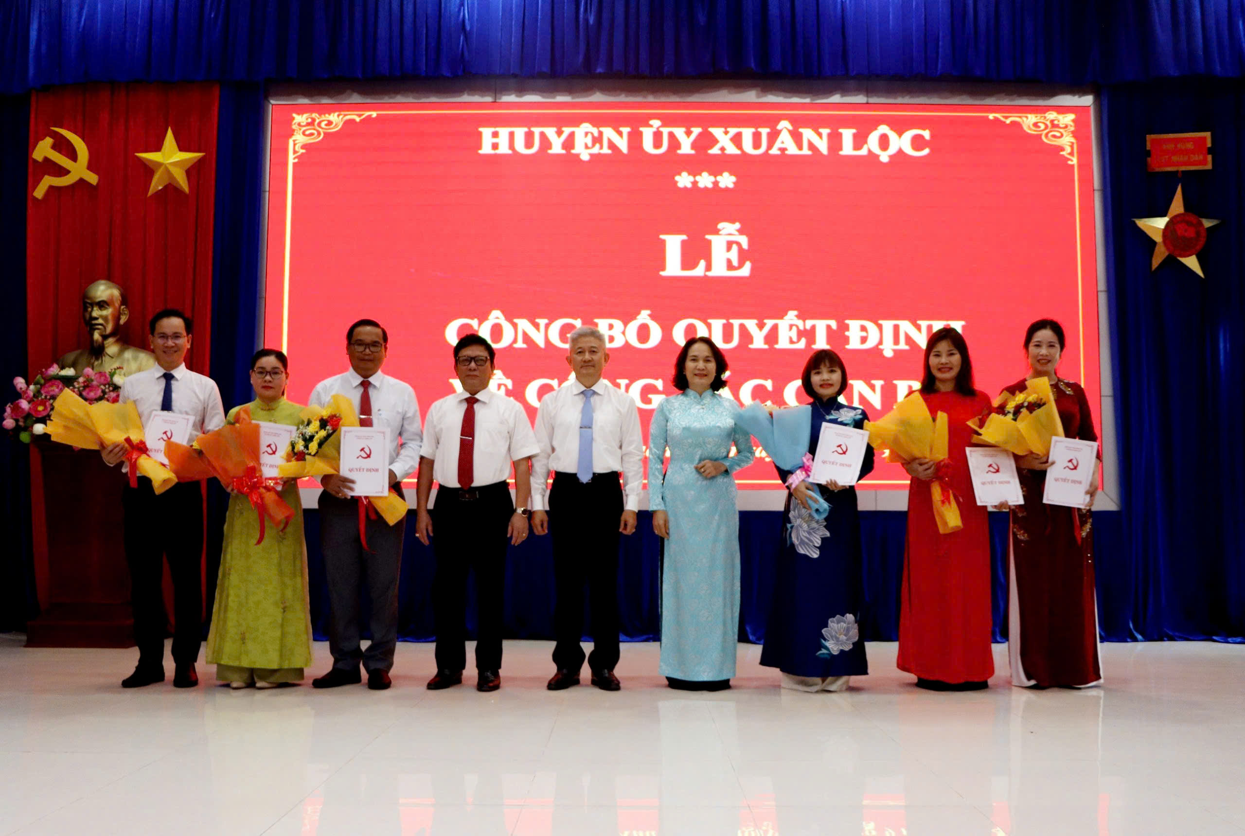 Huyện ủy Xuân Lộc công bố nhiều quyết định công tác cán bộ