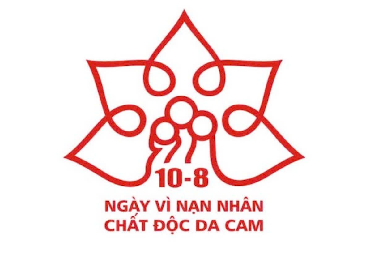 Logo đạt giải nhất Cuộc thi thiết kế logo về Ngày vì nạn nhân chất độc da cam. Ảnh: BCT cuộc thi