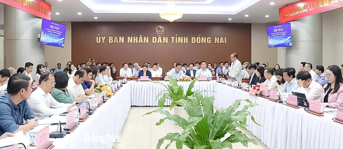 Overview of the scientific conference on feedback for the adjusted master plan of Dong Nai Province (2021-2030 period, vision toward 2050). Photo: Pham Tung