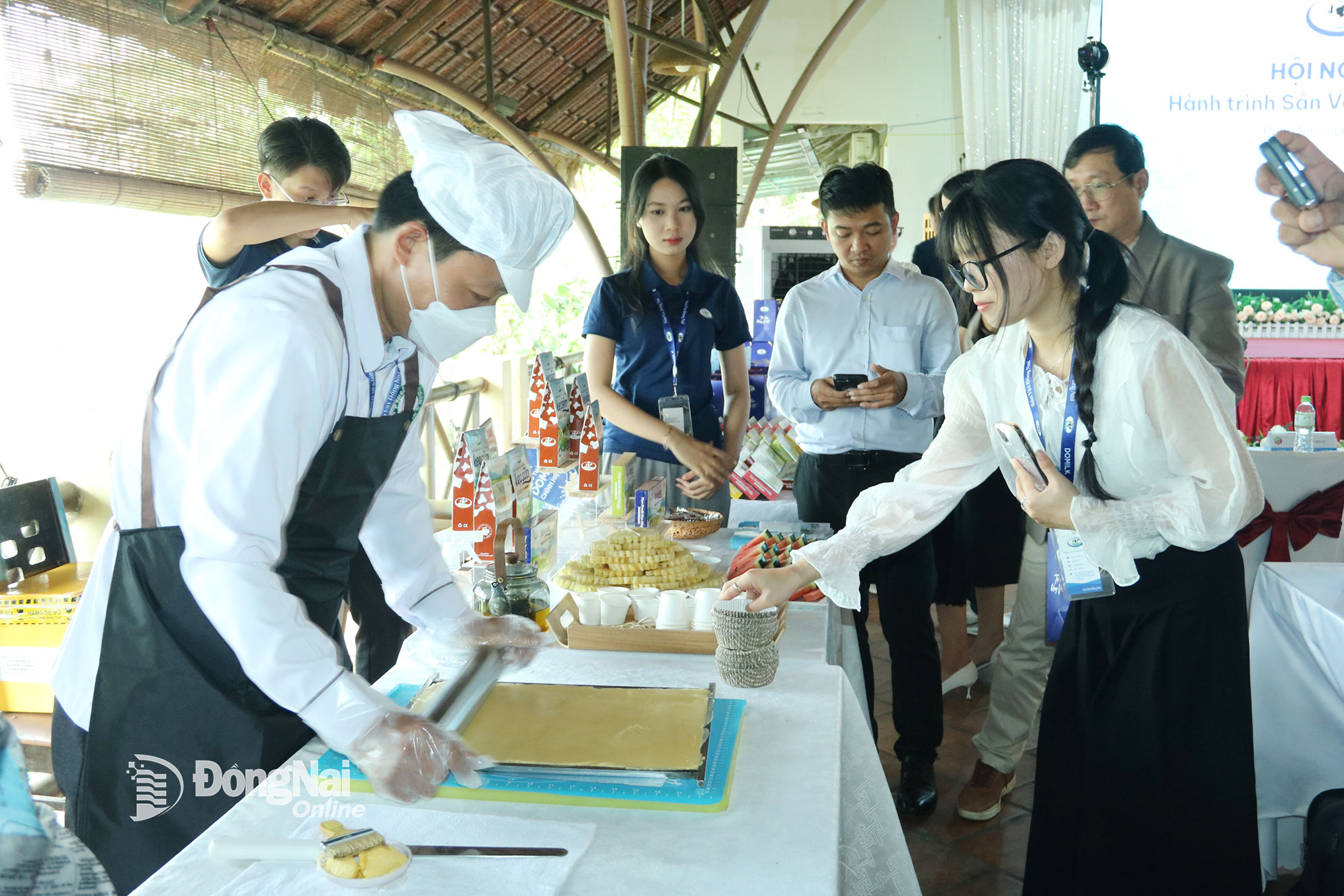 Domilk JSC is seeking business connections to distribute its products at tourist sites in Dong Nai. Photo: Vuong The

