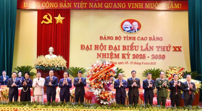 Cao Bang solemnly opens 20th Provincial Party Congress for 2025–2030 tenure