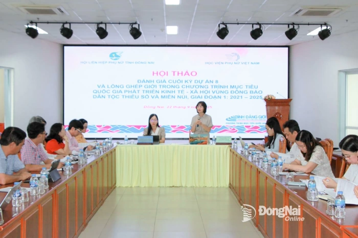 Vietnam Women’s Academy holds a final evaluation workshop for Project 8 in Dong Nai