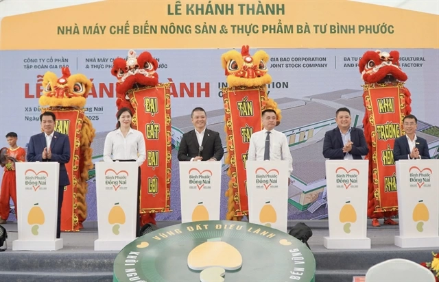Gia Bảo Corporation Joint Stock Company officially opens the Bà Tư Bình Phước Agricultural and Food Processing Factory in Đồng Nai Province on September 19. — Photo coutersy of the company