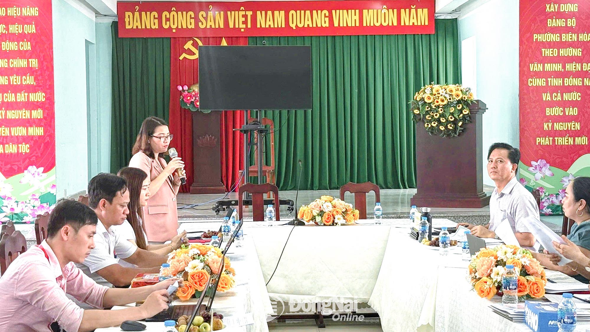 The inspection team at Bien Hoa ward, Dong Nai province.
