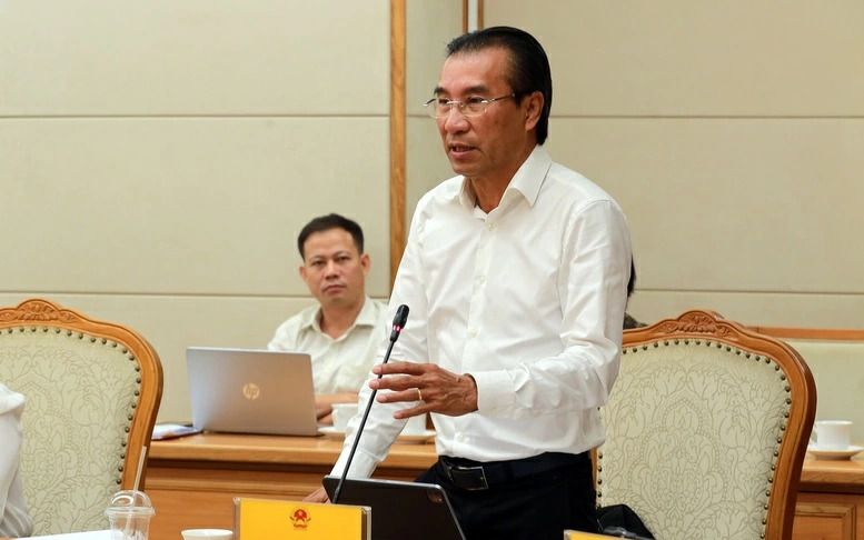 Đại biểu phát biểu tại cuộc họp - Ảnh: VGP/Minh Khôi