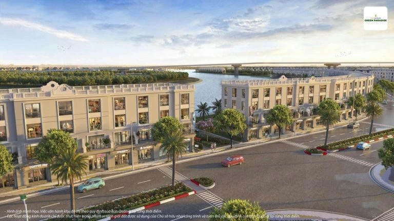 Phối cảnh nhà phố Vinhome Cần Giờ. Ảnh minh hoạ