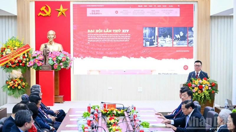 Tổng Biên tập Báo Nhân Dân Lê Quốc Minh giới thiệu về Trang thông tin điện tử Đảng Cộng sản Việt Nam - Đại hội XIV