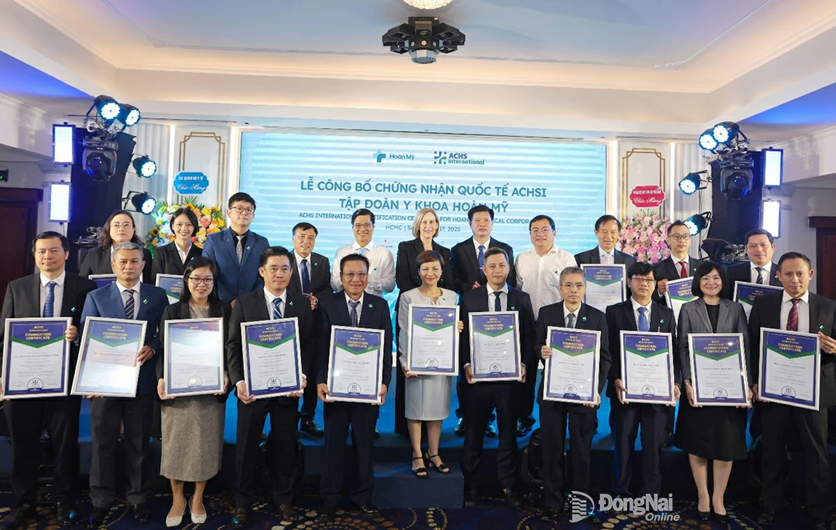 18 bệnh viện và phòng khám trực thuộc Tập đoàn y khoa Hoàn Mỹ chính thức được Ủy ban Tiêu chuẩn Y tế Úc (ACHSI) công nhận chất lượng. Ảnh: HM

