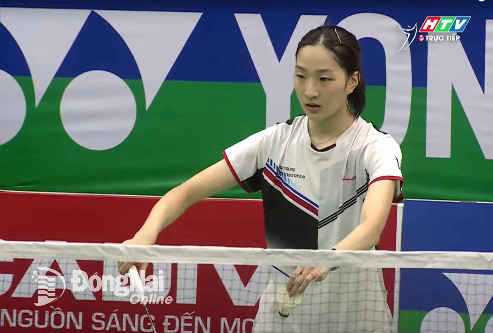 South Korea’s Kim Min-ji fails to upset Vietnam’s No. 1 female player. Screenshot