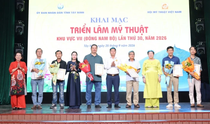 Khai mạc Triển lãm Mỹ thuật khu vực VII (Đông Nam Bộ) lần thứ 30 năm 2026