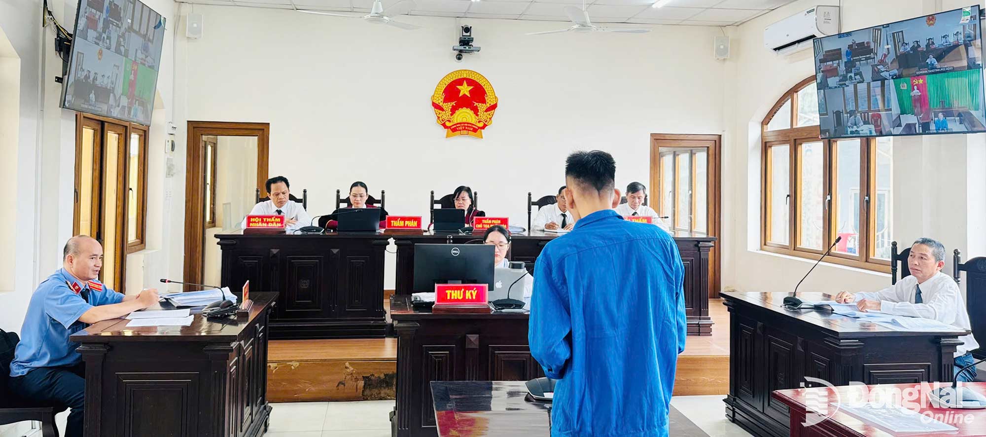 Phiên tòa xét xử bị cáo Châu Đức Vũ ngày 24-9.