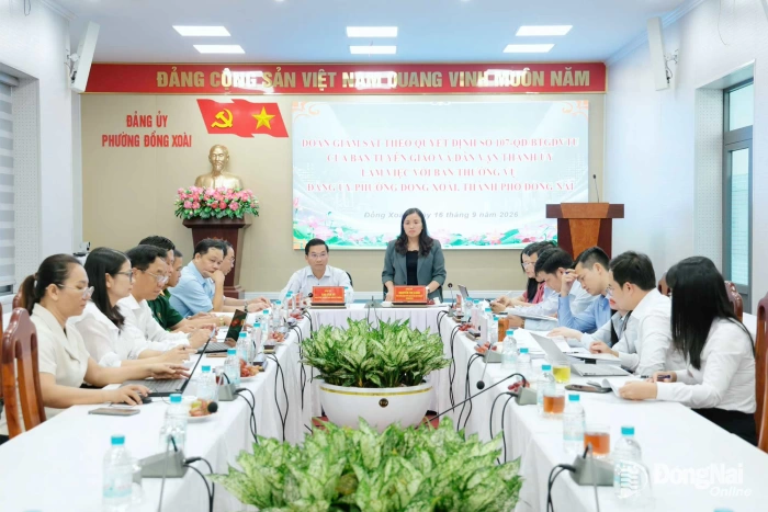 Giám sát việc triển khai thực hiện các nghị quyết, chỉ thị của Trung ương và Thành ủy tại phường Đồng Xoài