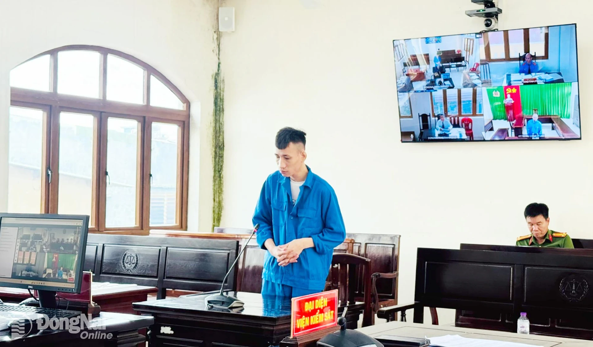 Bị cáo Châu Đức Vũ tại phiên tòa xét xử. Ảnh: Tố Tâm