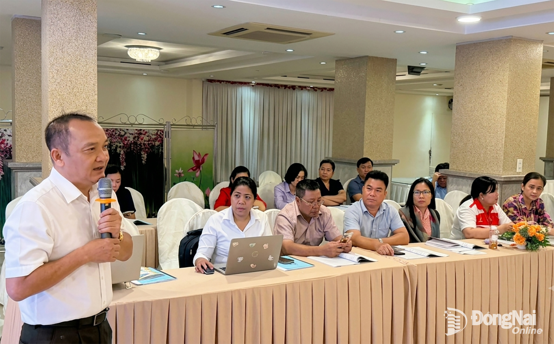 Ông Lê Minh Tuấn, Phó Giám đốc phụ trách Trung tâm Trợ giúp pháp lý Nhà nước triển khai những quy định mới của Luật Trợ giúp pháp lý 2026. Ảnh: Viết Cường

