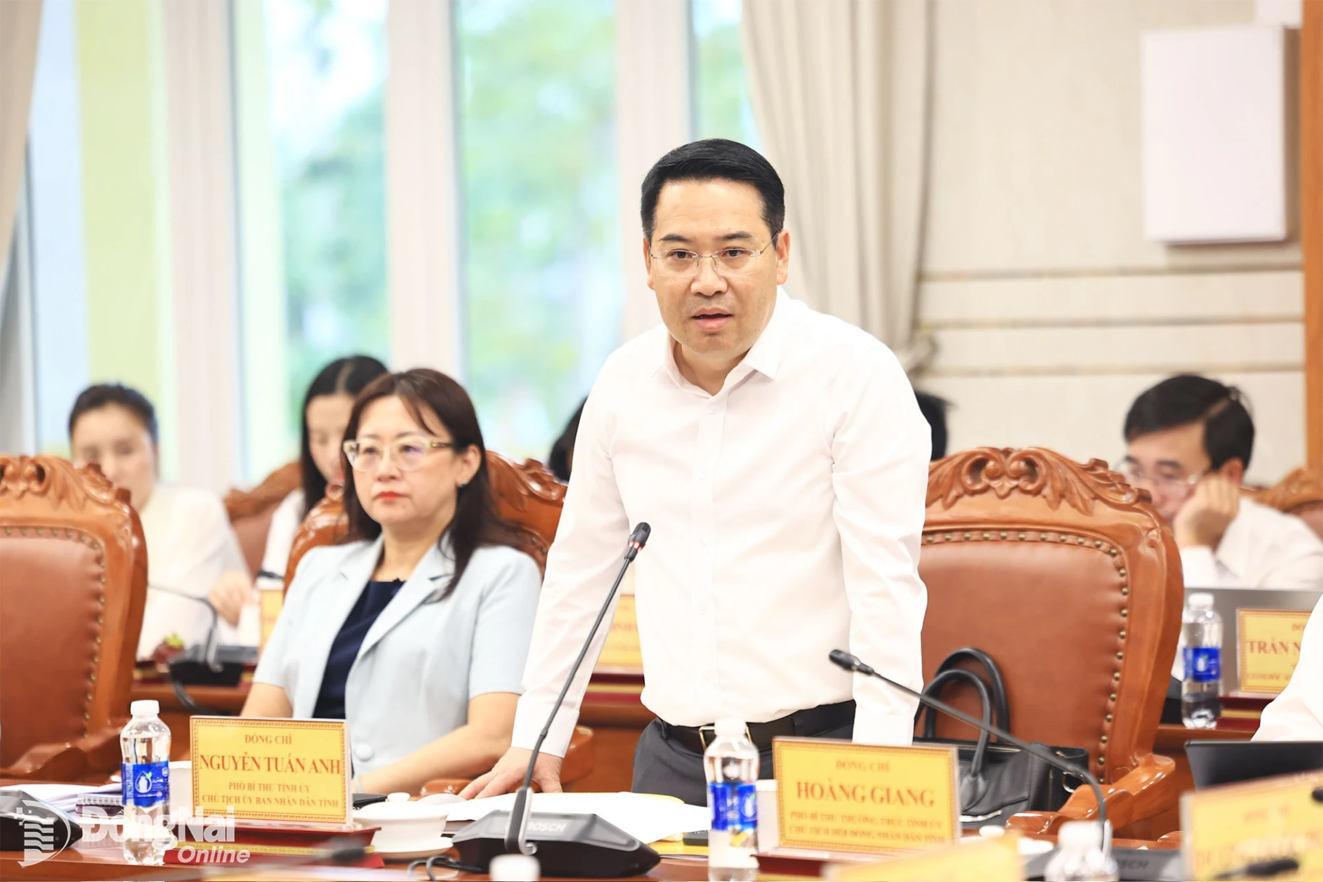 Nguyen Tuan Anh, Deputy Secretary of the Lao Cai Provincial Party Committee and Chairman of the Provincial People’s Committee, expresses his desire to strengthen connections with Dong Nai, one of the country’s economically dynamic localities. Photo: Cong Nghia
