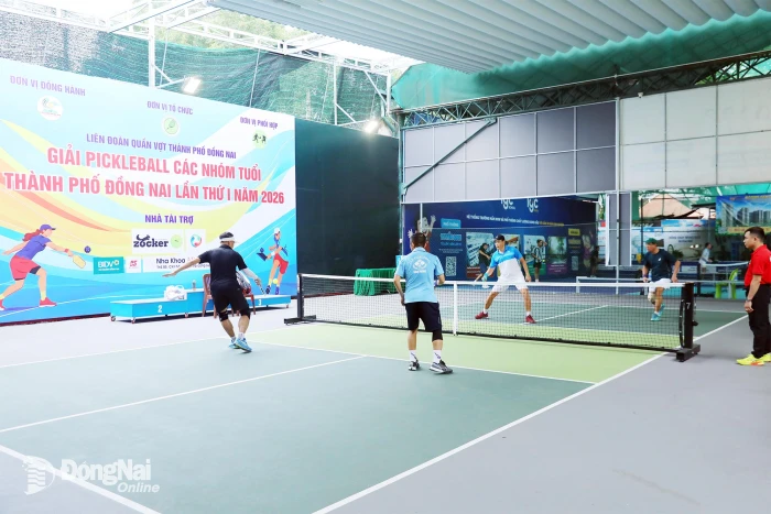 Hơn 300 tay vợt dự tranh Giải Pickleball các nhóm tuổi thành phố Đồng Nai năm 2026