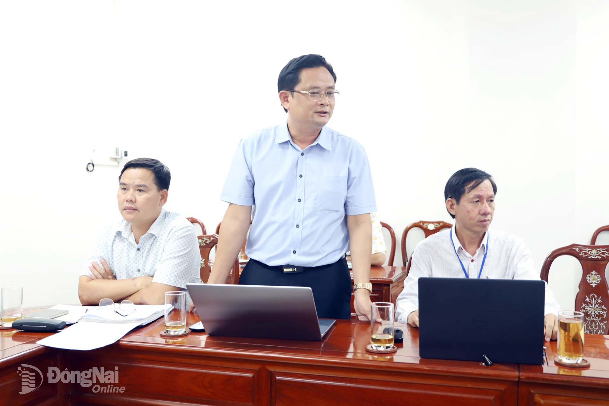 Đại diện xã Đăk Ơ mong muốn có dự án nước sạch nông thôn được đầu tư tại địa phương. Ảnh: B.Nguyên