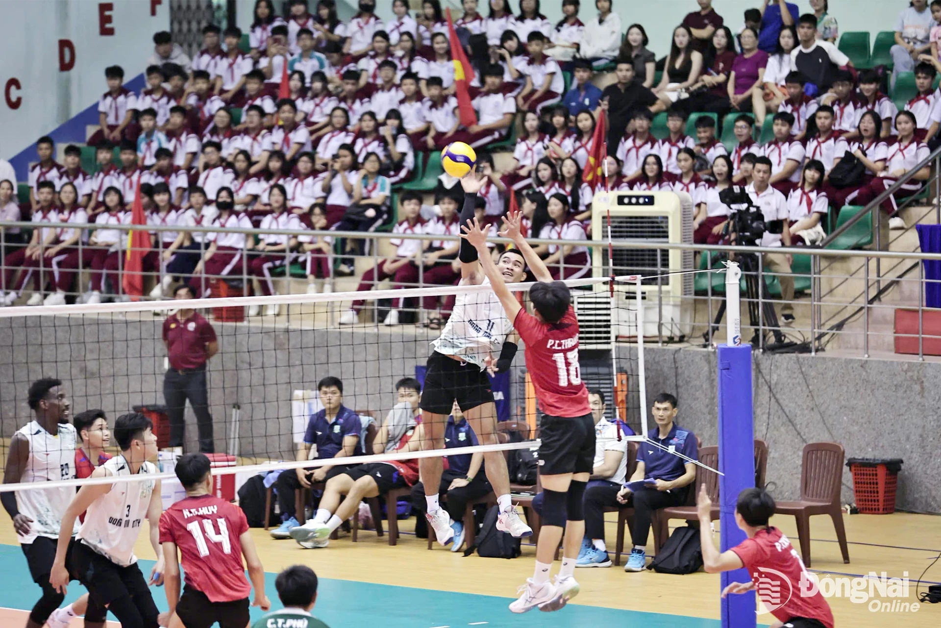 Đội chủ nhà thành phố Đồng Nai (áo trắng) đánh bại đội Thành phố Hồ Chí Minh tỷ số 3-1. Ảnh: Thanh Phú