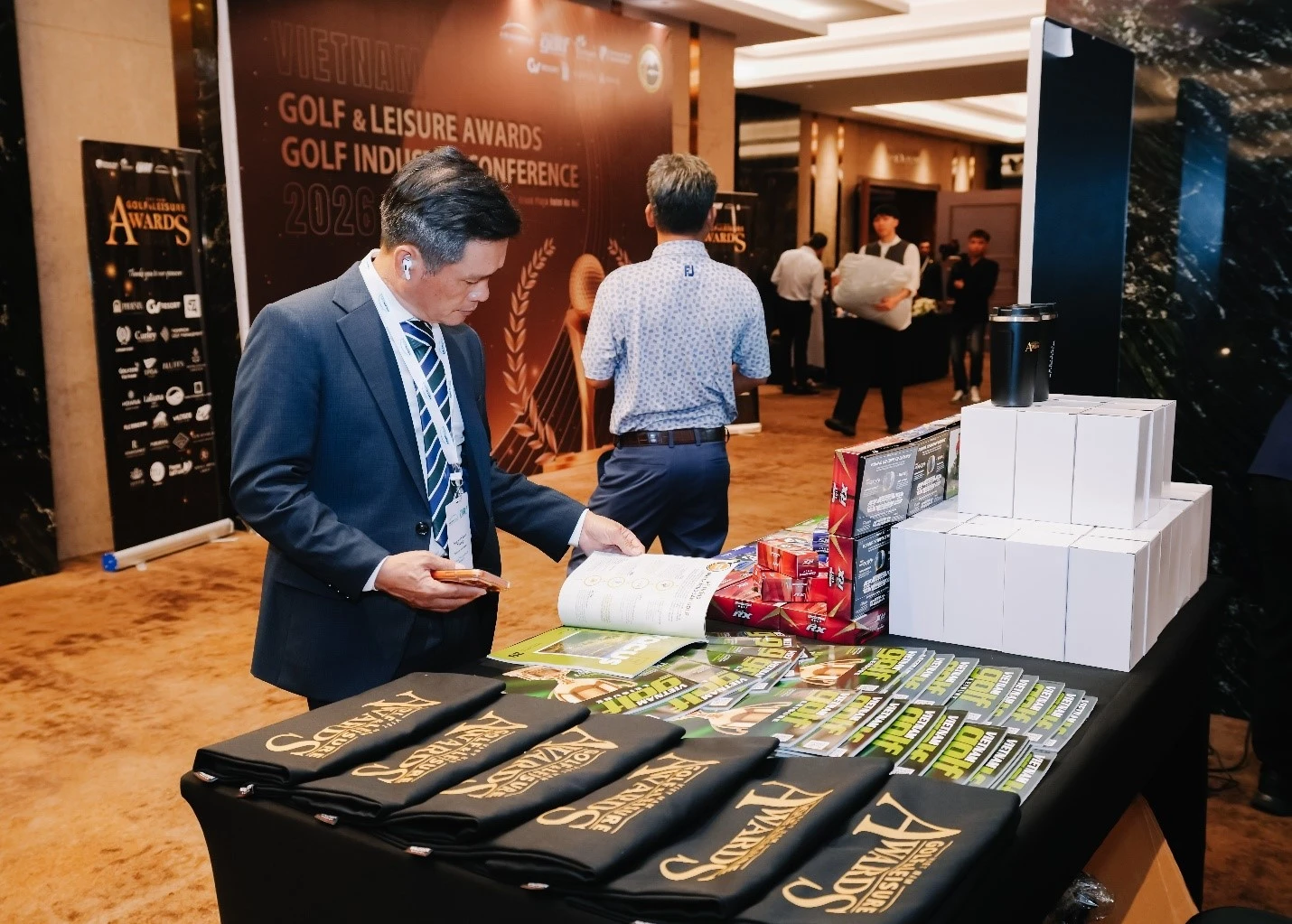 Ông Nguyễn Văn Thống, Tổng Quản lý sân Golf Long Thành tại sự kiện.

