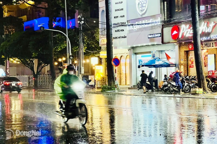 Đồng Nai: Dự báo mưa to từ tối nay đến ngày mai